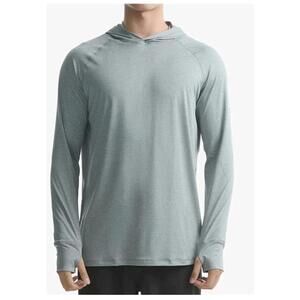 maamgic Sun Protection Hoodie Shirt For Men UPF 50+ Long Sleeve SPF Medium